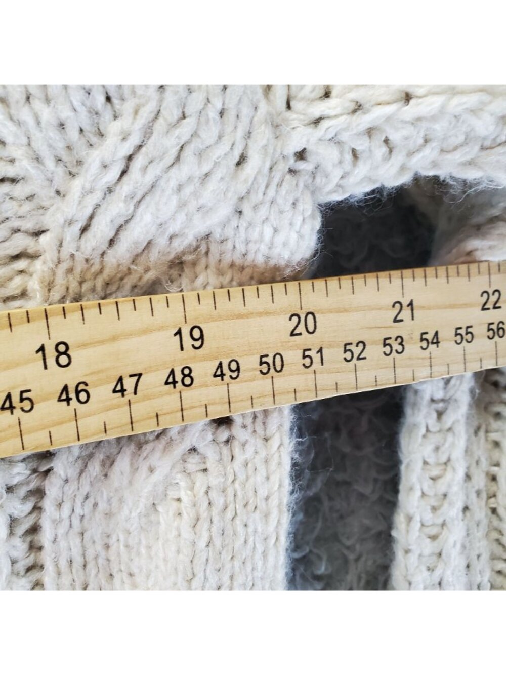 Universal Thread Sweater Womens Large Ivory Cable Knit Pullover - Picture 7 of 8
